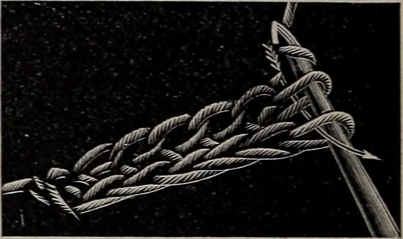 An illustration from A treatise on embroidery, crochet and knitting .., 1899, leaf 93