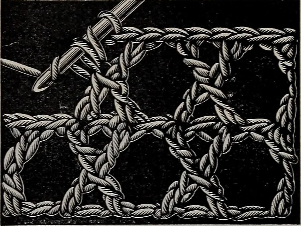 An illustration from A treatise on embroidery, crochet and knitting .., 1899, leaf 94