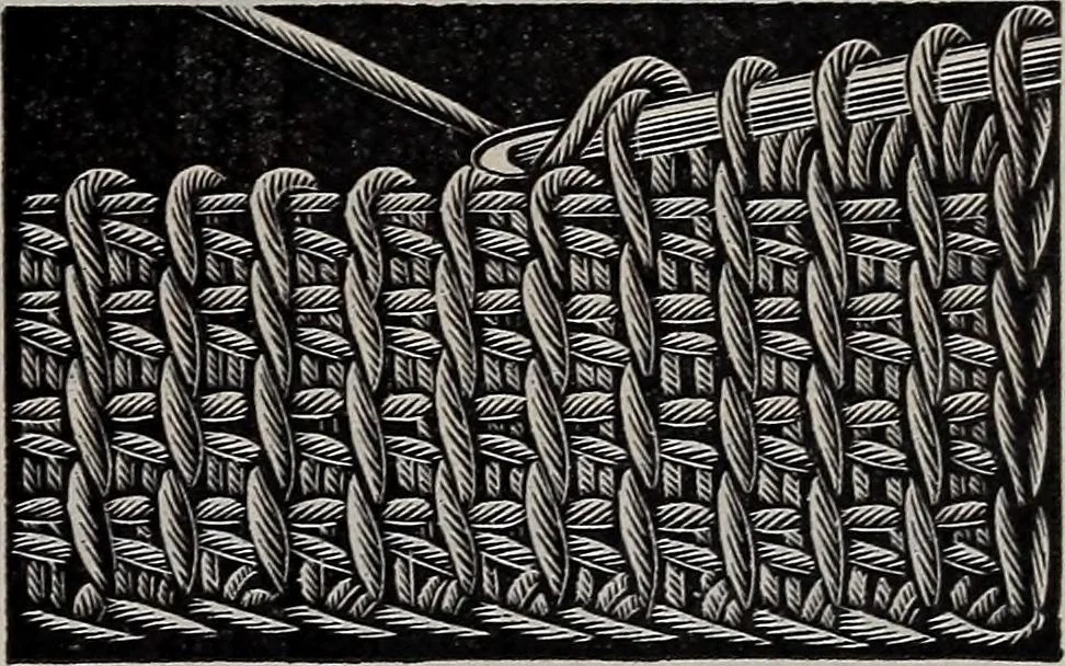 An illustration from A treatise on embroidery, crochet and knitting .., 1899, leaf 96