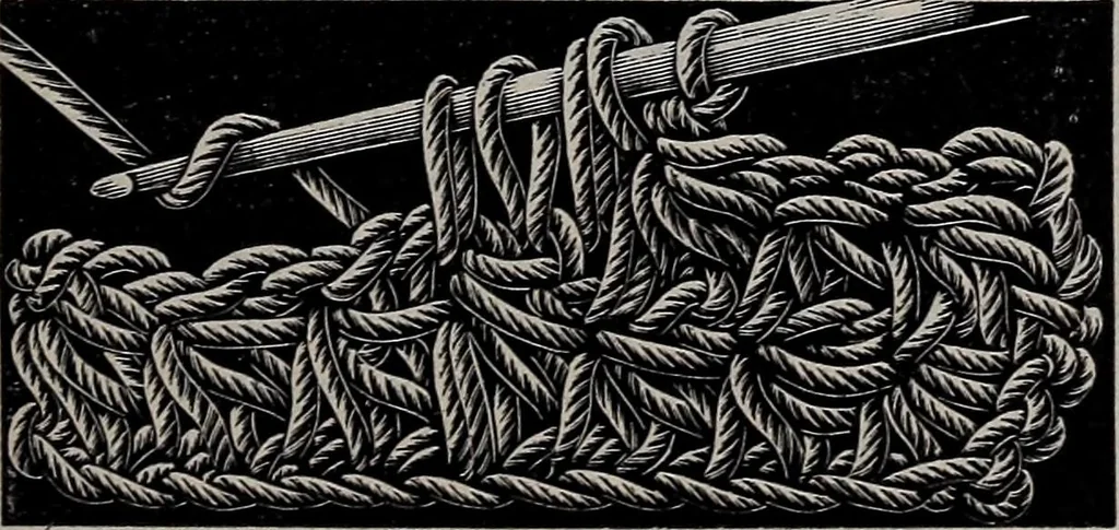 An illustration from A treatise on embroidery, crochet and knitting .., 1899, leaf 96