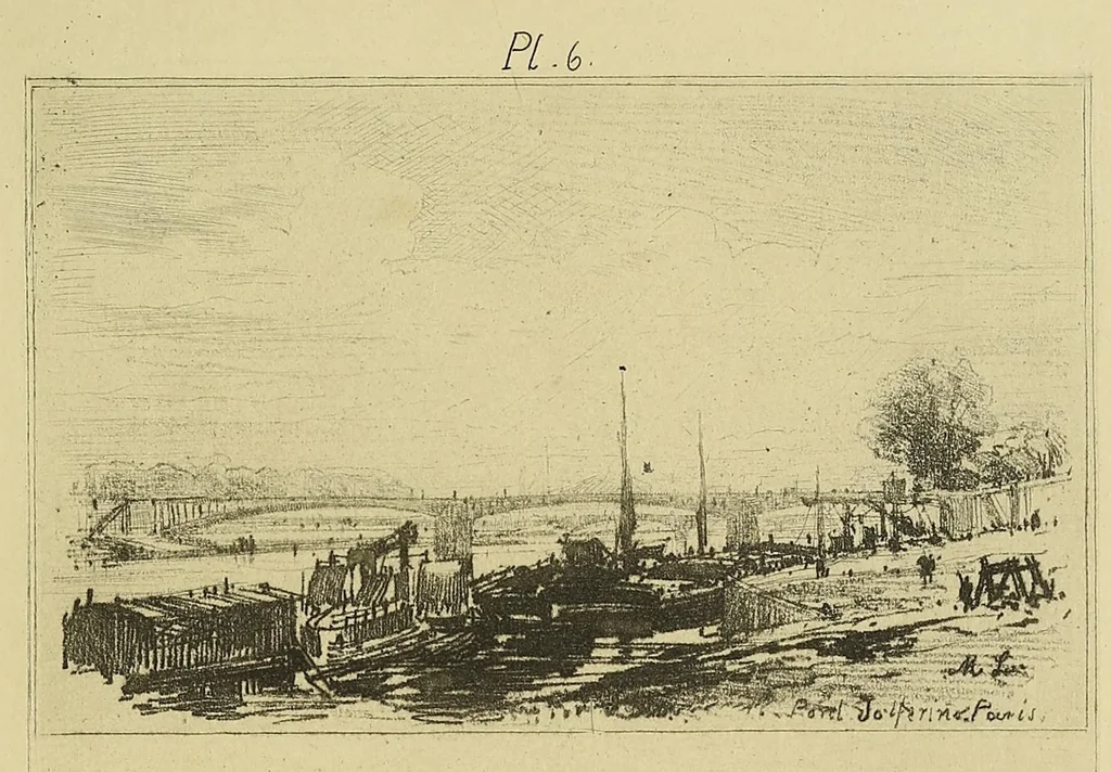 An illustration from A treatise on etching, 1880, leaf 125