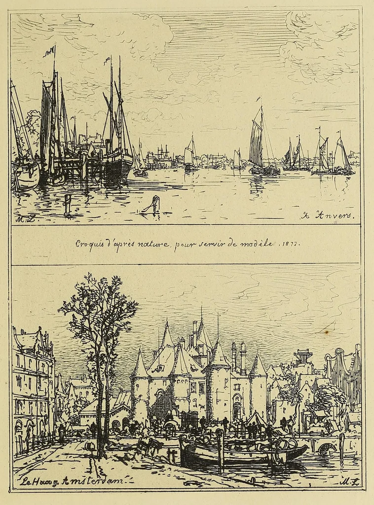 An illustration from A treatise on etching, 1880, leaf 147