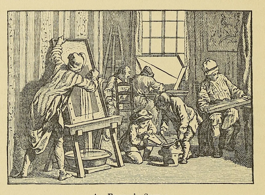 An illustration from A treatise on etching, 1880, leaf 50