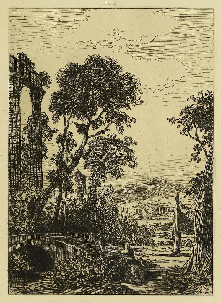 An illustration from A treatise on etching, 1880, leaf 93
