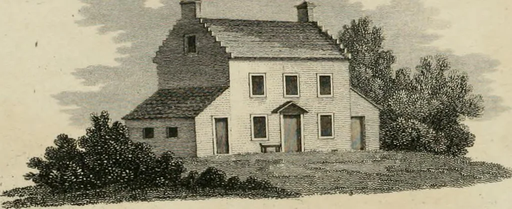 An illustration from A treatise on forming, improving, and managing country residences : and on the choice of situations appropriate to every class of purchasers, in all which the object in view is to unite in a better manner than has hitherto been done, a taste founded in nature with economy and utility, in constructing or improving mansions, and other rural buildings, so as to combine architectural fitness with picturesque effect ... : with an appendix, containing an enquiry into the utility and merits of Mr. Repton's mode of shewing effects by slides and sketches, and strictures on his opinions and practice in landscape gardening : illustrated by descriptions of scenery and buildings, by references to country seats, and passages of country in most parts of Great Britain, and by thirty-two engravings, 1806, leaf 203