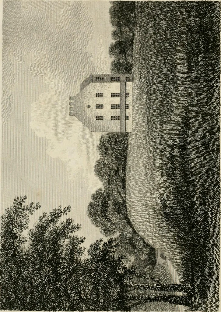 An illustration from A treatise on forming, improving, and managing country residences : and on the choice of situations appropriate to every class of purchasers, in all which the object in view is to unite in a better manner than has hitherto been done, a taste founded in nature with economy and utility, in constructing or improving mansions, and other rural buildings, so as to combine architectural fitness with picturesque effect ... : with an appendix, containing an enquiry into the utility and merits of Mr. Repton's mode of shewing effects by slides and sketches, and strictures on his opinions and practice in landscape gardening : illustrated by descriptions of scenery and buildings, by references to country seats, and passages of country in most parts of Great Britain, and by thirty-two engravings, 1806, leaf 385