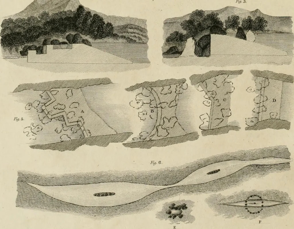 An illustration from A treatise on forming, improving, and managing country residences : and on the choice of situations appropriate to every class of purchasers, in all which the object in view is to unite in a better manner than has hitherto been done, a taste founded in nature with economy and utility, in constructing or improving mansions, and other rural buildings, so as to combine architectural fitness with picturesque effect ... : with an appendix, containing an enquiry into the utility and merits of Mr. Repton's mode of shewing effects by slides and sketches, and strictures on his opinions and practice in landscape gardening : illustrated by descriptions of scenery and buildings, by references to country seats, and passages of country in most parts of Great Britain, and by thirty-two engravings, 1806, leaf 53