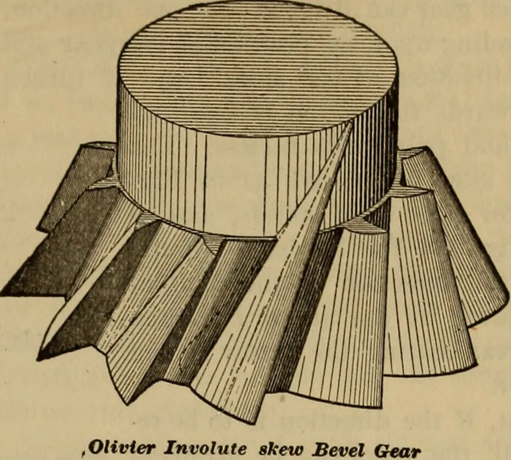 An illustration from A treatise on gear wheels, 1904, leaf 102