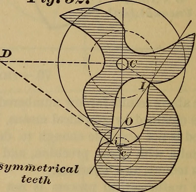 An illustration from A treatise on gear wheels, 1904, leaf 39