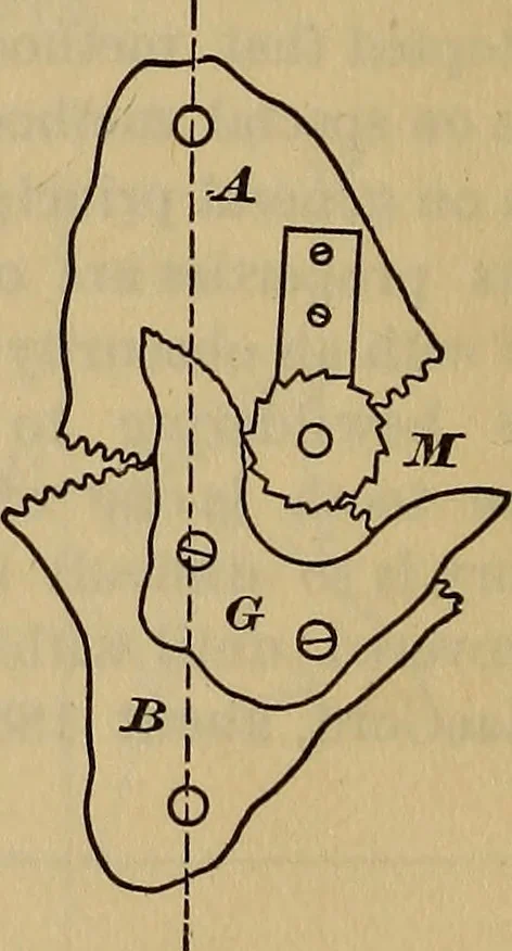 An illustration from A treatise on gear wheels, 1904, leaf 51