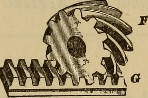 An illustration from A treatise on gear wheels, 1904, leaf 58