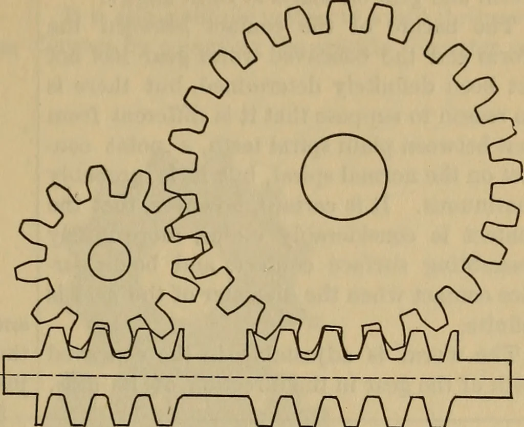 An illustration from A treatise on gear wheels, 1904, leaf 62