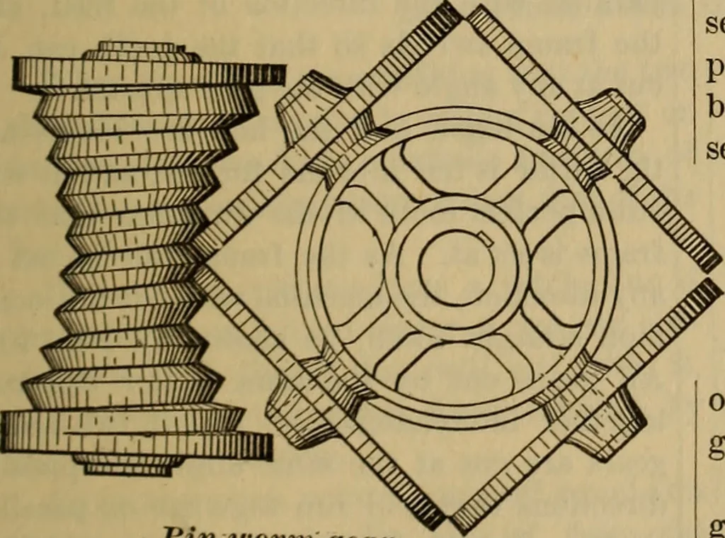 An illustration from A treatise on gear wheels, 1904, leaf 68
