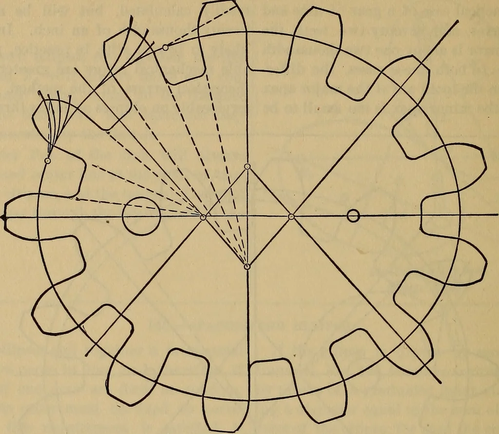An illustration from A treatise on gear wheels, 1904, leaf 81