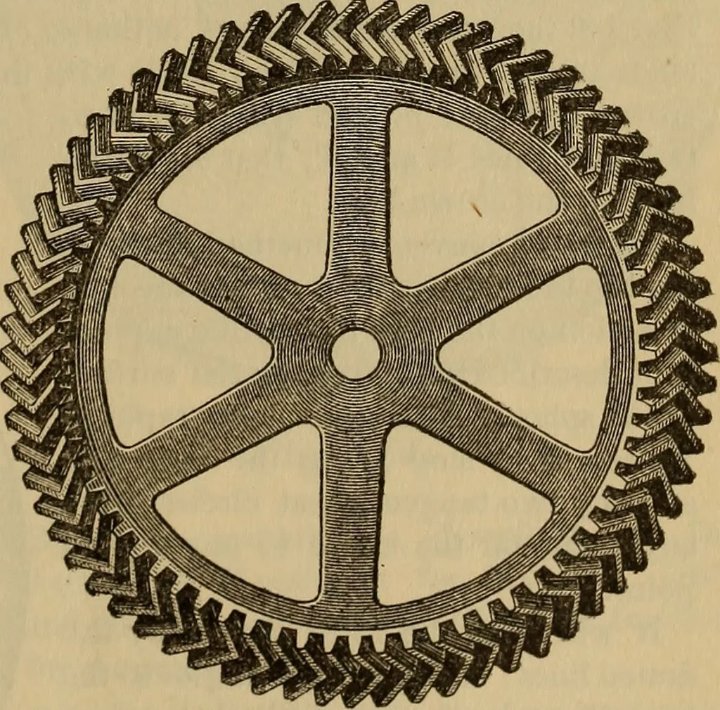 An illustration from A treatise on gear wheels, 1904, leaf 88