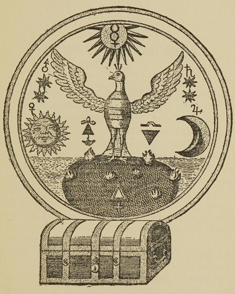 An illustration from Treatise on the great art : a system of physics according to Hermetic philosophy and theory and practice of the Magisterium, 1898, leaf 129