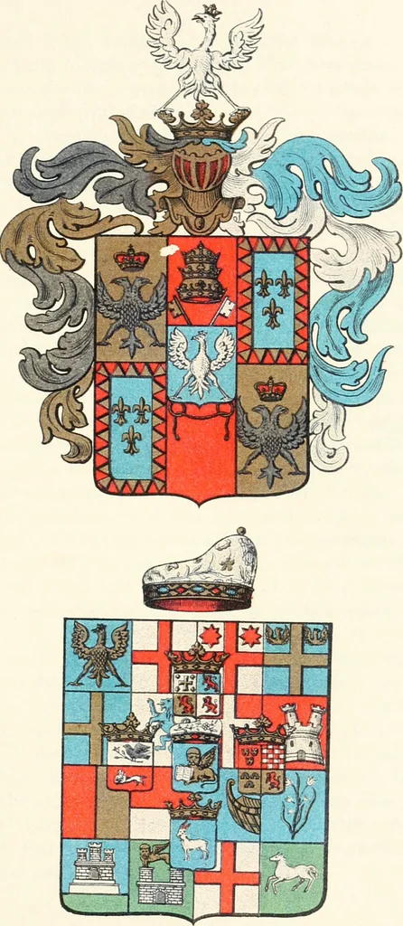 An illustration from A treatise on heraldry, British and foreign : with English and French glossaries, 1896, leaf 164