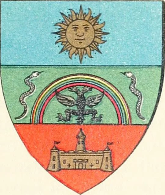 An illustration from A treatise on heraldry, British and foreign : with English and French glossaries, 1896, leaf 178