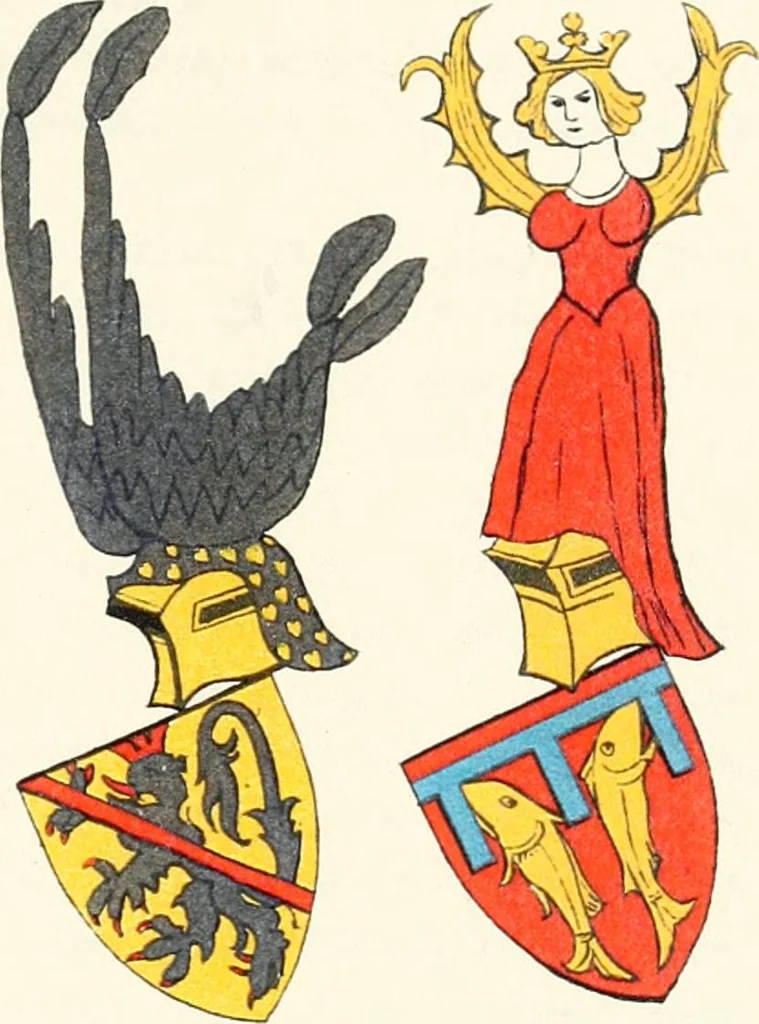 An illustration from A treatise on heraldry, British and foreign : with English and French glossaries, 1896, leaf 190