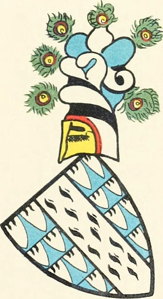 An illustration from A treatise on heraldry, British and foreign : with English and French glossaries, 1896, leaf 216