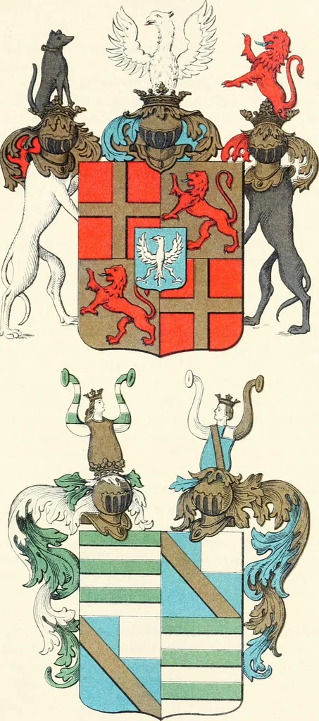 An illustration from A treatise on heraldry, British and foreign : with English and French glossaries, 1896, leaf 262