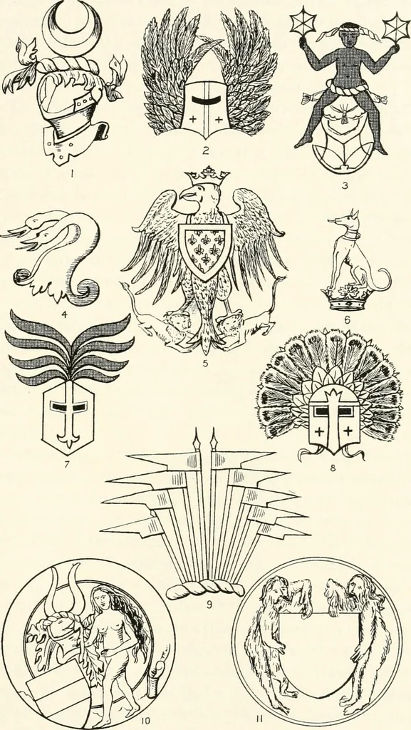 An illustration from A treatise on heraldry, British and foreign : with English and French glossaries, 1896, leaf 302