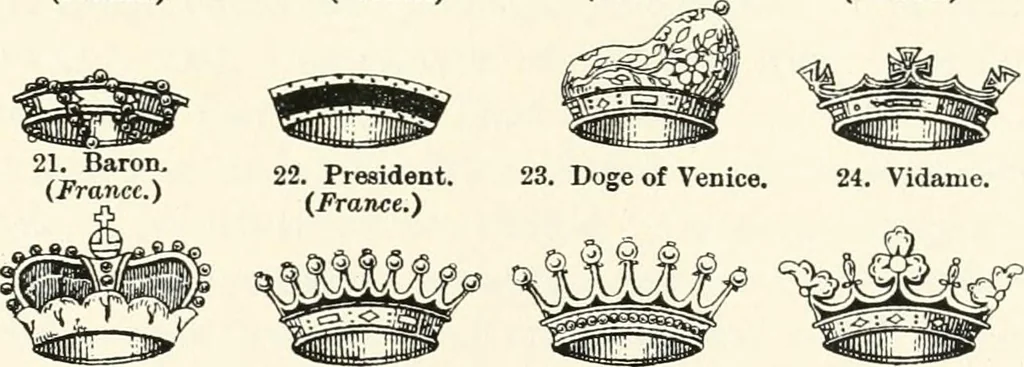 An illustration from A treatise on heraldry, British and foreign : with English and French glossaries, 1896, leaf 318