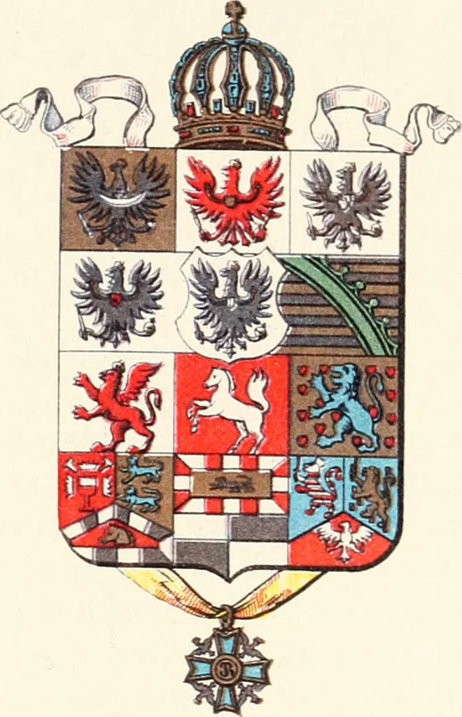 An illustration from A treatise on heraldry, British and foreign : with English and French glossaries, 1896, leaf 418