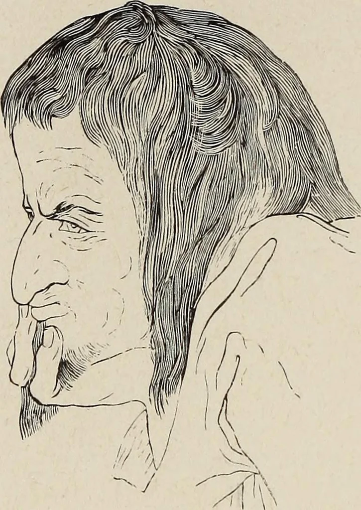 An illustration from A treatise on human nature and physiognomy, 1882, leaf 137