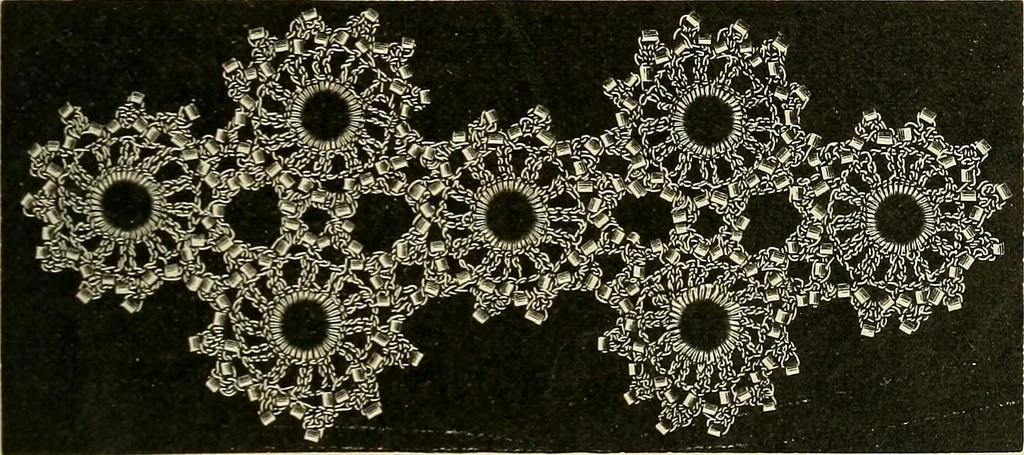 An illustration from A treatise on lace-making, embroidery, and needle-work with Irish flax threads, 1892, leaf 130