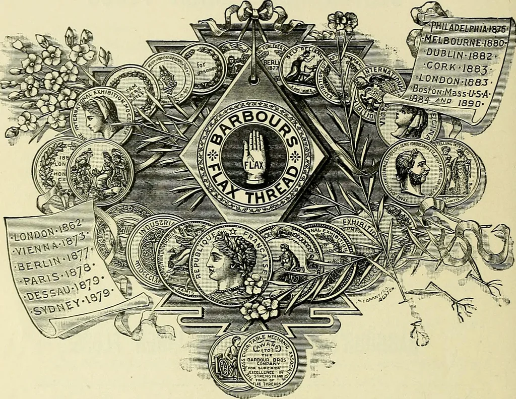 An illustration from A treatise on lace-making, embroidery, and needle-work with Irish flax threads, 1892, leaf 133