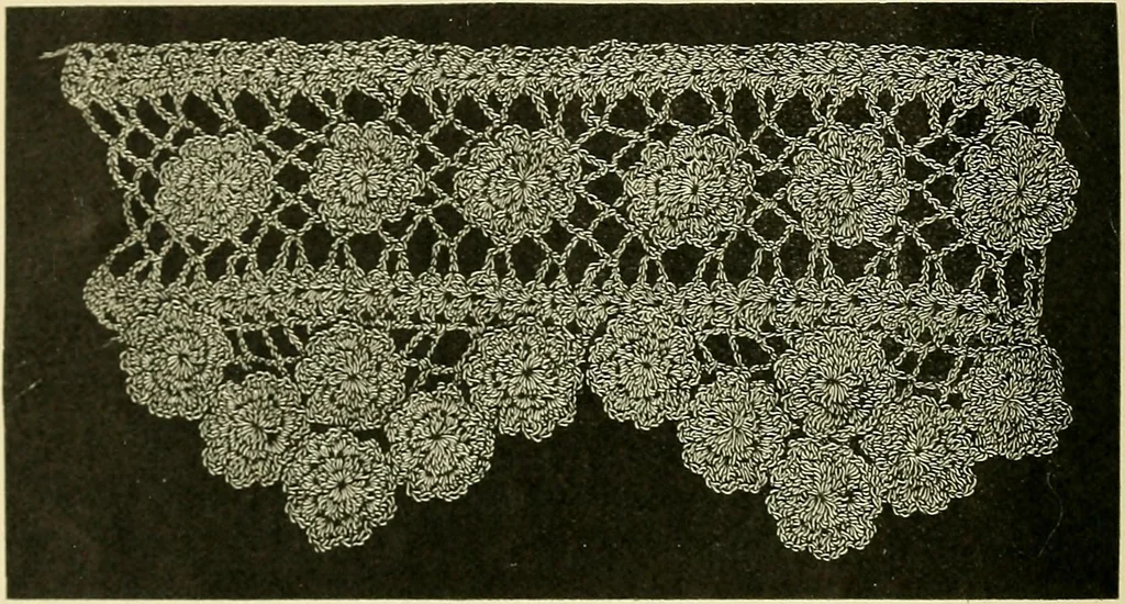 An illustration from A treatise on lace-making, embroidery, and needle-work with Irish flax threads, 1892, leaf 17