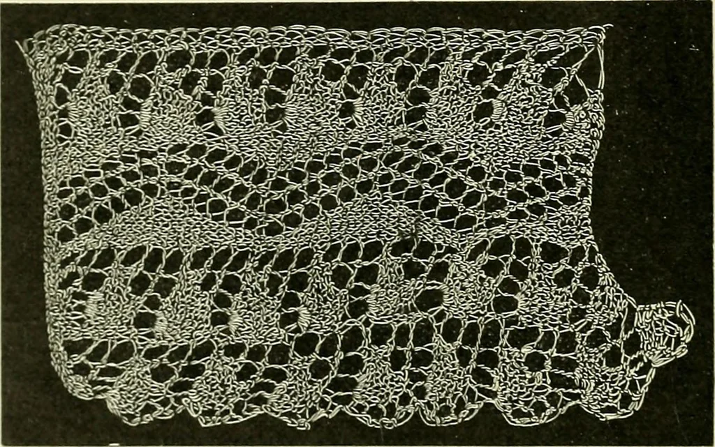An illustration from A treatise on lace-making, embroidery, and needle-work with Irish flax threads, 1892, leaf 43