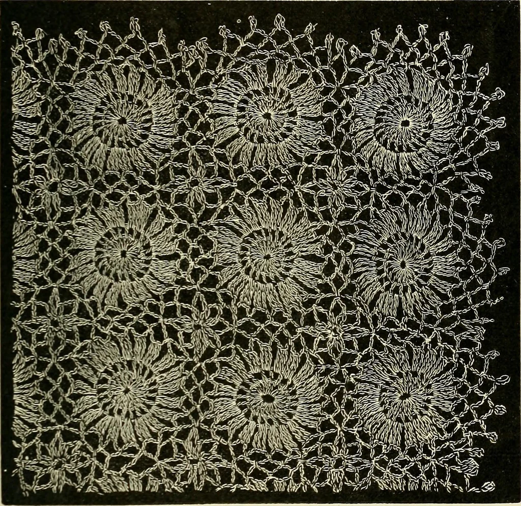 An illustration from A treatise on lace-making, embroidery, and needle-work with Irish flax threads, 1892, leaf 50