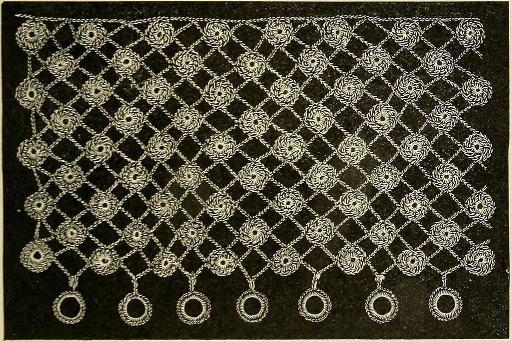 An illustration from A treatise on lace-making, embroidery, and needle-work with Irish flax threads, 1892, leaf 62