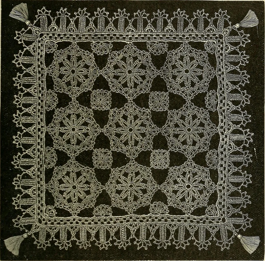 An illustration from A treatise on lace-making, embroidery, and needle-work with Irish flax threads, 1892, leaf 70