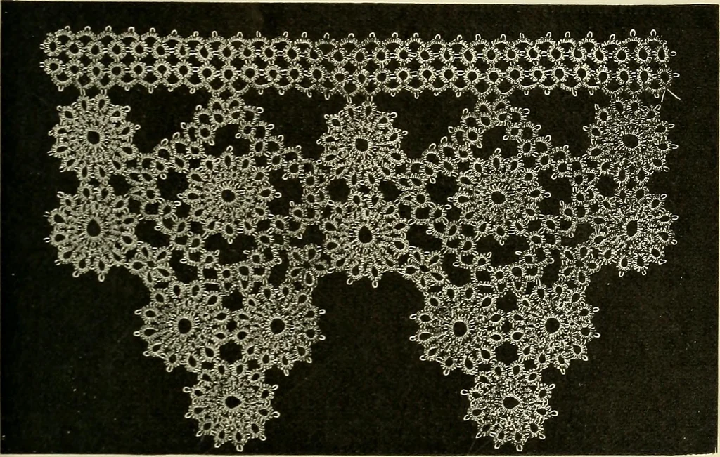 An illustration from A treatise on lace-making, embroidery, and needle-work with Irish flax threads, 1892, leaf 82