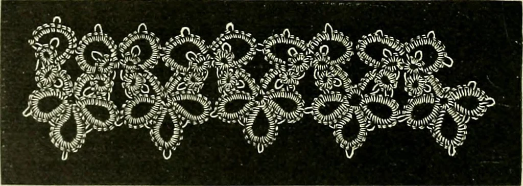 An illustration from A treatise on lace-making, embroidery, and needle-work with Irish flax threads, 1892, leaf 85