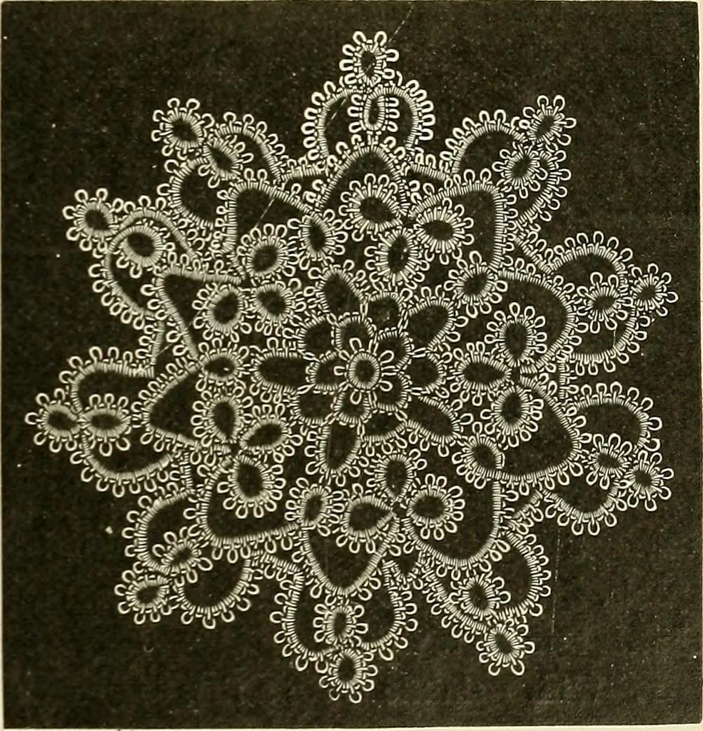 An illustration from A treatise on lace-making, embroidery, and needle-work with Irish flax threads, 1892, leaf 86