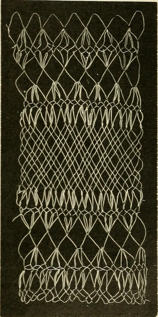 An illustration from A treatise on lace-making, embroidery, and needle-work with Irish flax threads, 1892, leaf 94