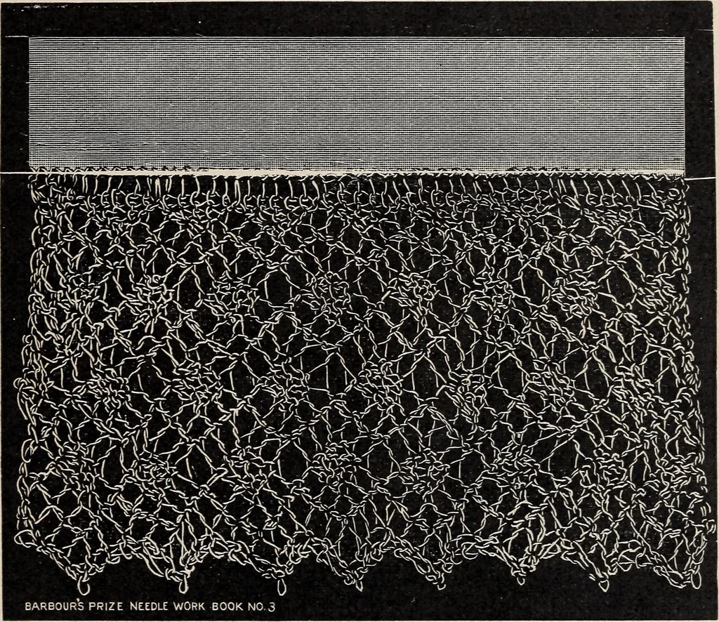 An illustration from A treatise on lace-making, embroidery, and needle-work with Irish flax threads, 1892, leaf 18