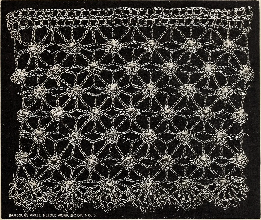 An illustration from A treatise on lace-making, embroidery, and needle-work with Irish flax threads, 1892, leaf 34