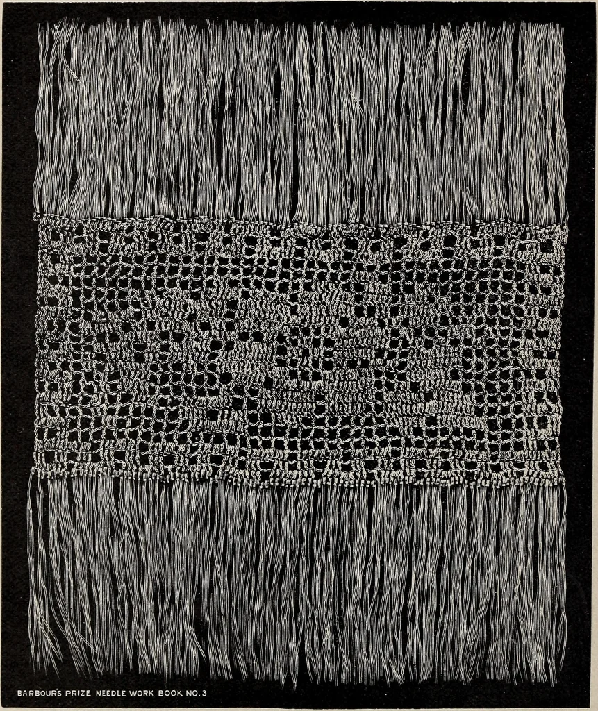 An illustration from A treatise on lace-making, embroidery, and needle-work with Irish flax threads, 1892, leaf 47
