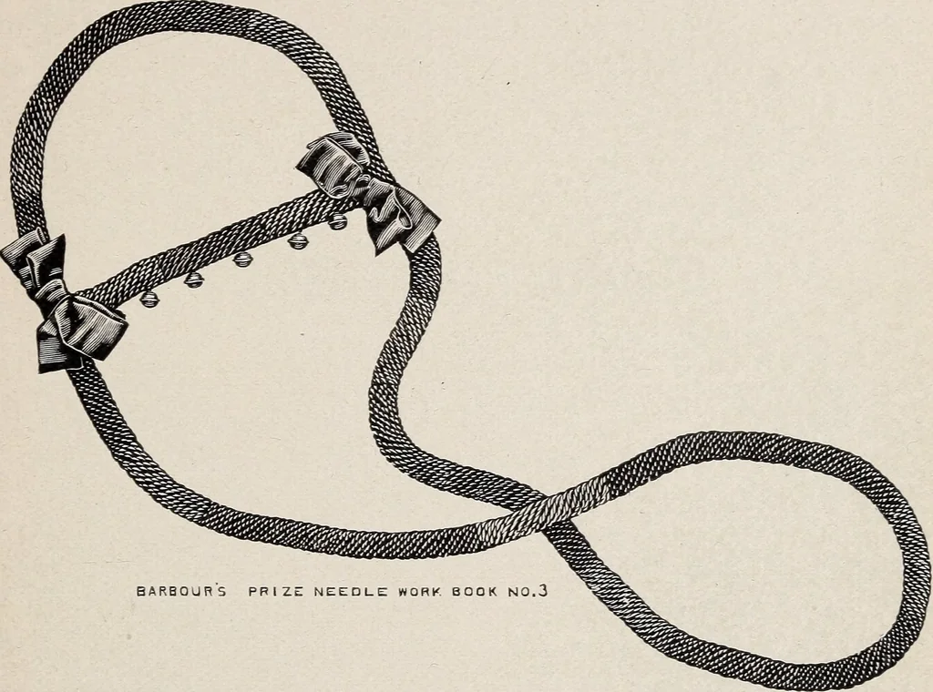 An illustration from A treatise on lace-making, embroidery, and needle-work with Irish flax threads, 1892, leaf 56