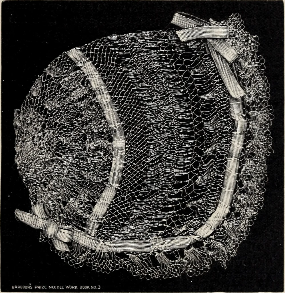 An illustration from A treatise on lace-making, embroidery, and needle-work with Irish flax threads, 1892, leaf 64