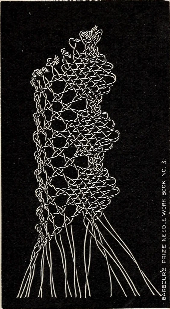 An illustration from A treatise on lace-making, embroidery, and needle-work with Irish flax threads, 1892, leaf 82