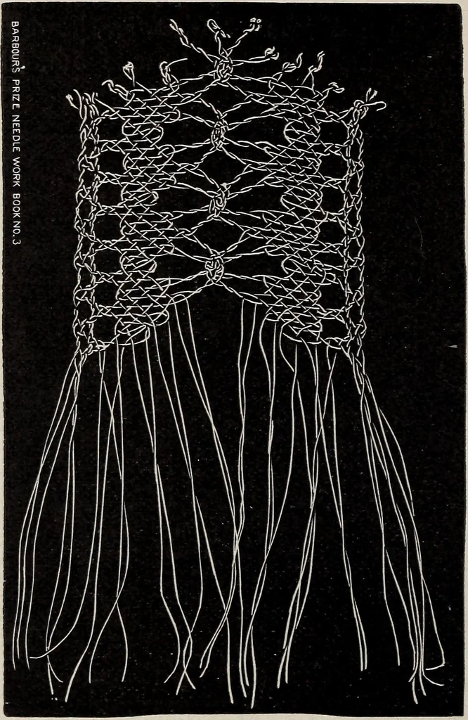An illustration from A treatise on lace-making, embroidery, and needle-work with Irish flax threads, 1892, leaf 87