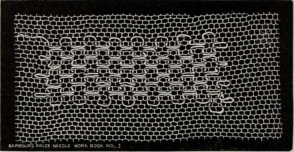 An illustration from A treatise on lace-making, embroidery, and needle-work with Irish flax threads, 1892, leaf 91
