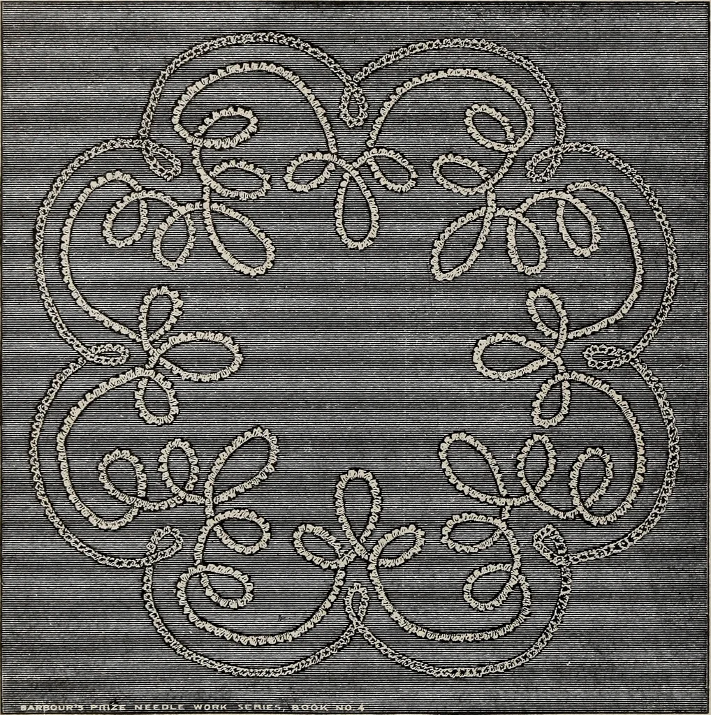 An illustration from A treatise on lace-making, embroidery, and needle-work with Irish flax threads, 1892, leaf 103