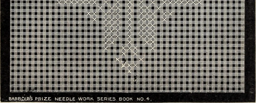 An illustration from A treatise on lace-making, embroidery, and needle-work with Irish flax threads, 1892, leaf 106